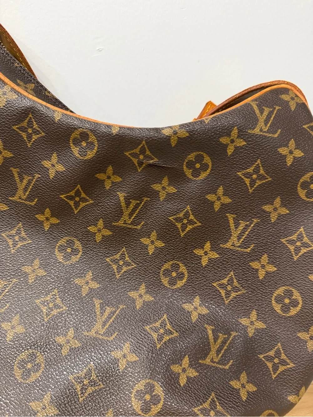 Louis Vuitton Monogram Crescent Hobo in Brown and Tan